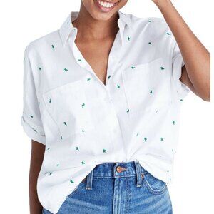 Donated Madewell Cactus Embroidered Courier Shirt, medium